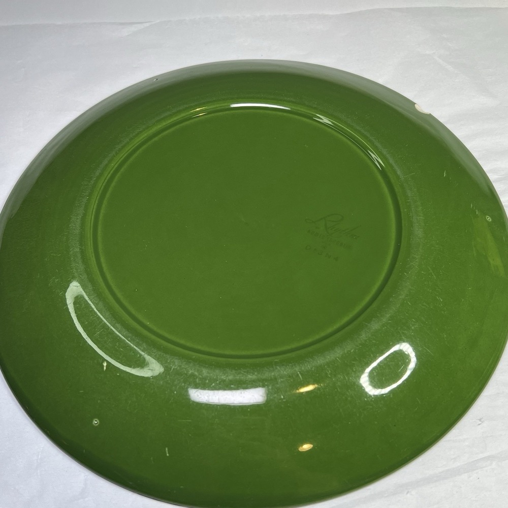 Rhythm by Homer Laughlin 9" Plate Green, Vintage - Picture 4 of 6